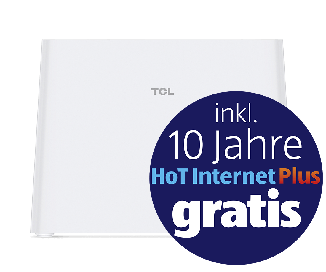 Router inkl. „10 Jahre HoT Internet Plus“